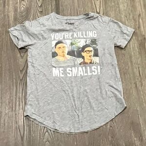The Sandlot Shirt Short Sleeves Graphic You're Killing Me Smalls Print Gray M